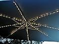 Solar Lichterkette Für Sonnenschirm - 104 LED Mit Fernbedienung & 8 Modi
