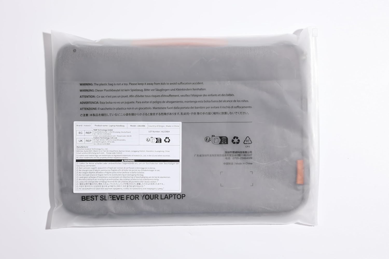Inateck Etui na laptopa o wszechstronnej ochronie 360°, kompatybilne z MacBook Air 13 M5 2026, M4 2025, M3/M2/M1 2012-2024, MacBook Pro 13 2012-2022