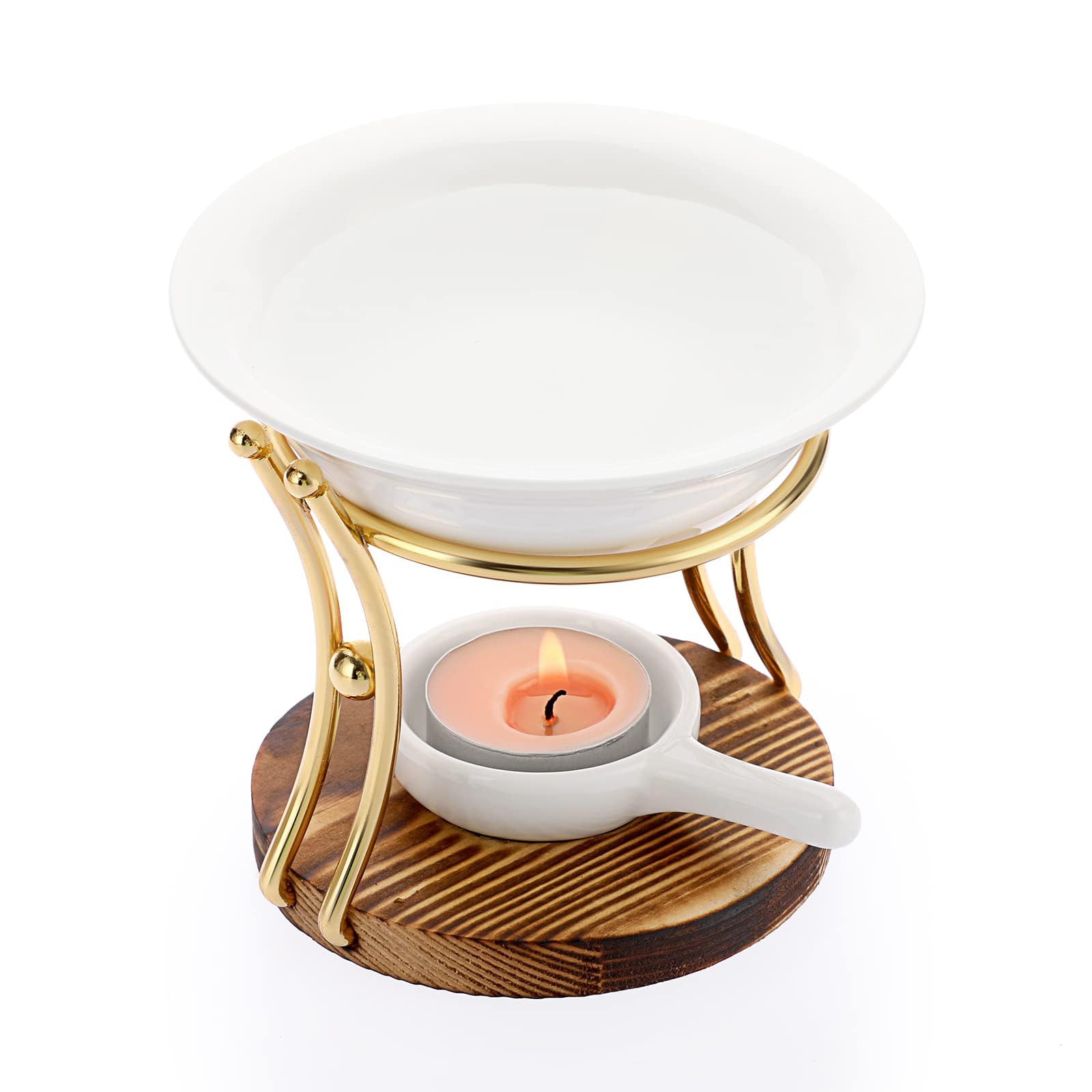 vfdaSWQQ Aromatherapy burner, Romantics Ceramics Tealight Melt Warmer Fragrances Aromatherapies Diffuser And Home Decoration