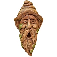 Red Carpet Studios Outdoor Tree Face Birdhouse, 14", Long Face Hank