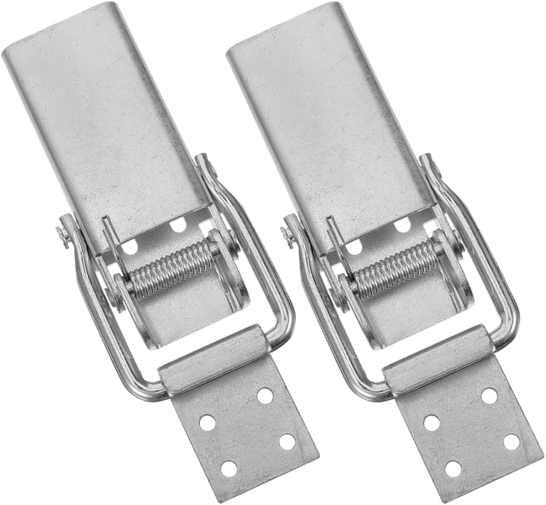2pcs Heavy Duty Spring Loaded Latch Secure Rv Trailer Lock for Cargo Compartment Durable Spring Latch for Easy Installation Replacement for Gates and Trailers