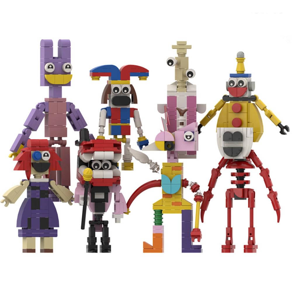 Digital Circus Building Blocks Cartoon TV Characters Miniature Action Figures Model Figurine Set