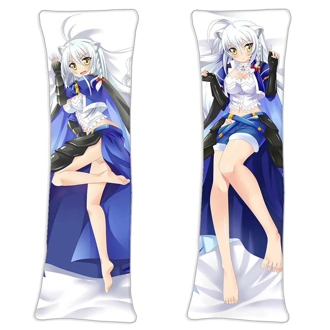 Leonmitchelli Galette des Rois Dog Days Anime Pillowcase 160cmx50cm(62.9inx19.6in) Natural Velvet Japanese Manga Fans Body Throw Pillow Cover Long Hugging Sofa Cases