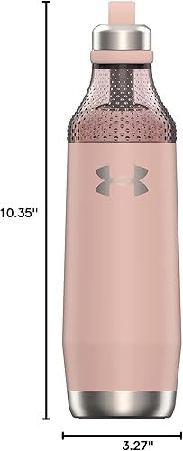 Miniatura 7 de Under Armour Botella de agua Infinity de 22 onzas. Tapa giratoria para batido de hielo y proteínas. Resistente a roturas y olores. Acero inoxidable.