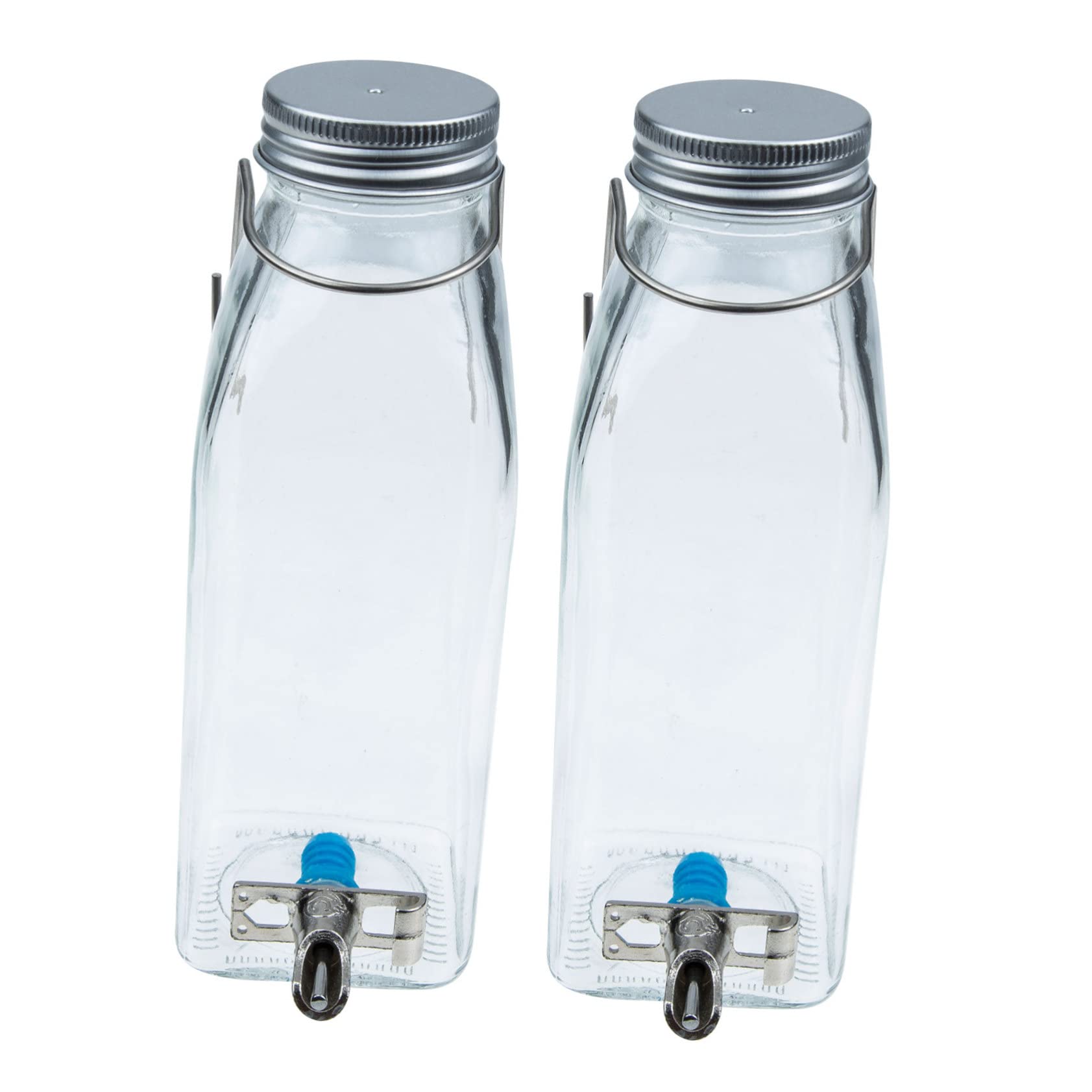 ifundom Hanging Rabbit Water Bottle 350ml Small Pet Water Bottle Portable Bunny Waterer Leak- Quiet Rabbit Accessories