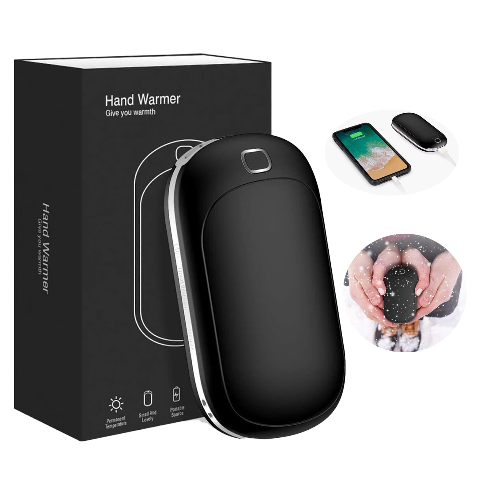 Scaldamani Elettrico Ricaricabile USB - 2 Pezzi, 3 Livelli Calore, Portatile Per Esterno, Regalo Ideale - Foto 10