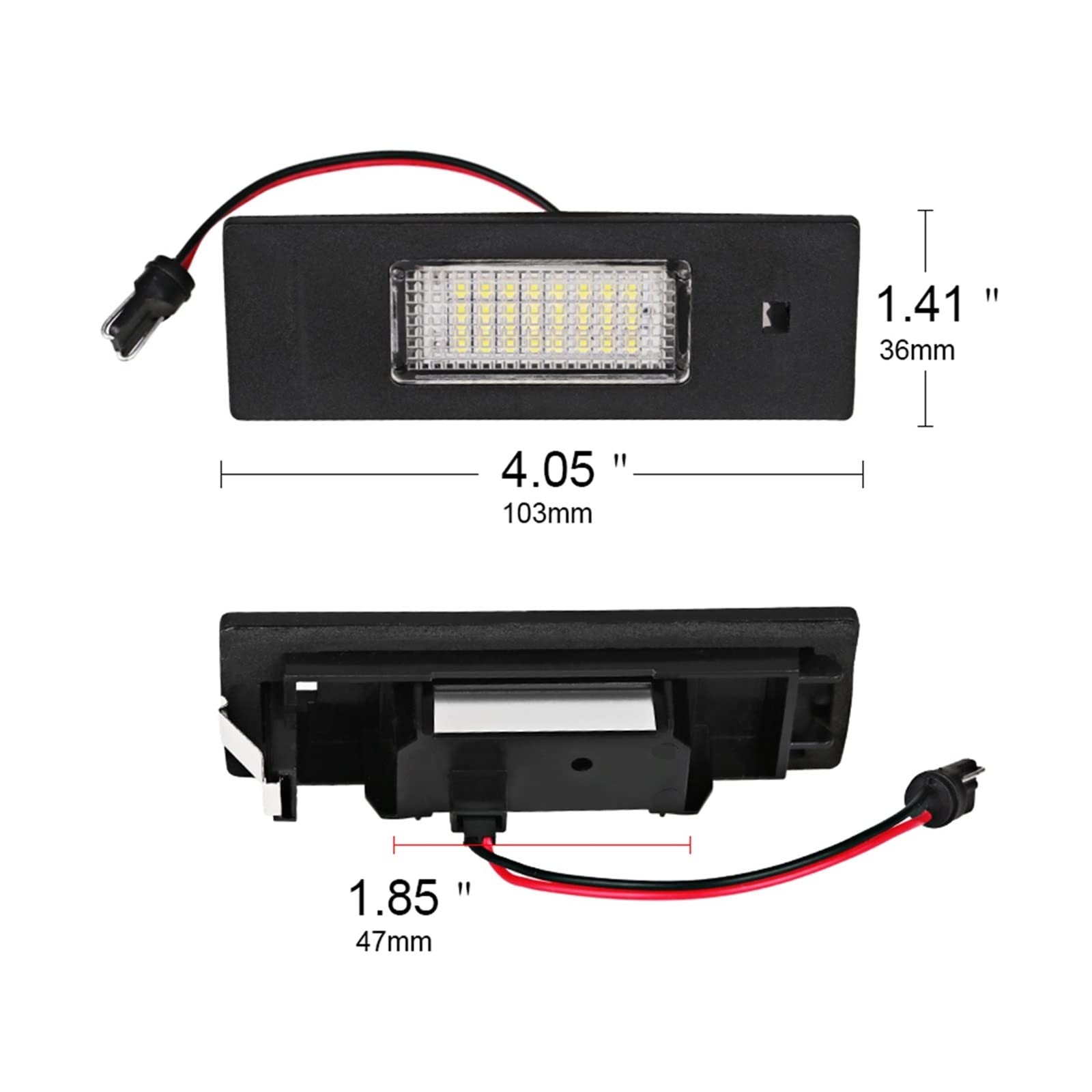 luce targa posteriore 2pcs Nessun Errore Numero Di Licenza Luce Della Targa Bianco Ha Condotto La Lampada Tronco Per E87 E63 E64 E89 Z4 F20 F21