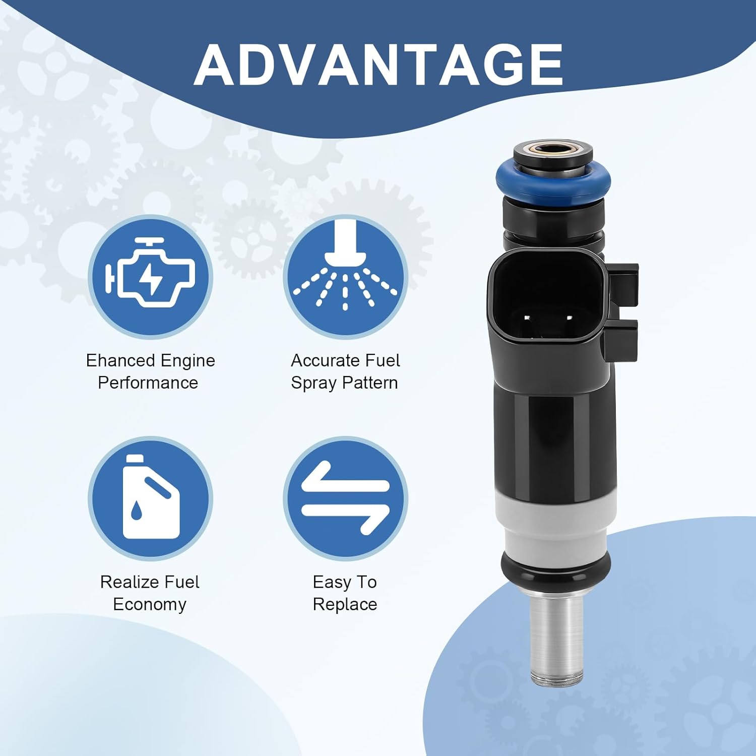 4 Holes 4 Pcs Fuel Injectors Compatible with Jeep Compass 2007-2017, Patriot 2007-2017 & Dodge Journey 2009-2015, Avenger 2008-2014, Caliber & Chrysler 200, Sebring, 2.0L 2.4L