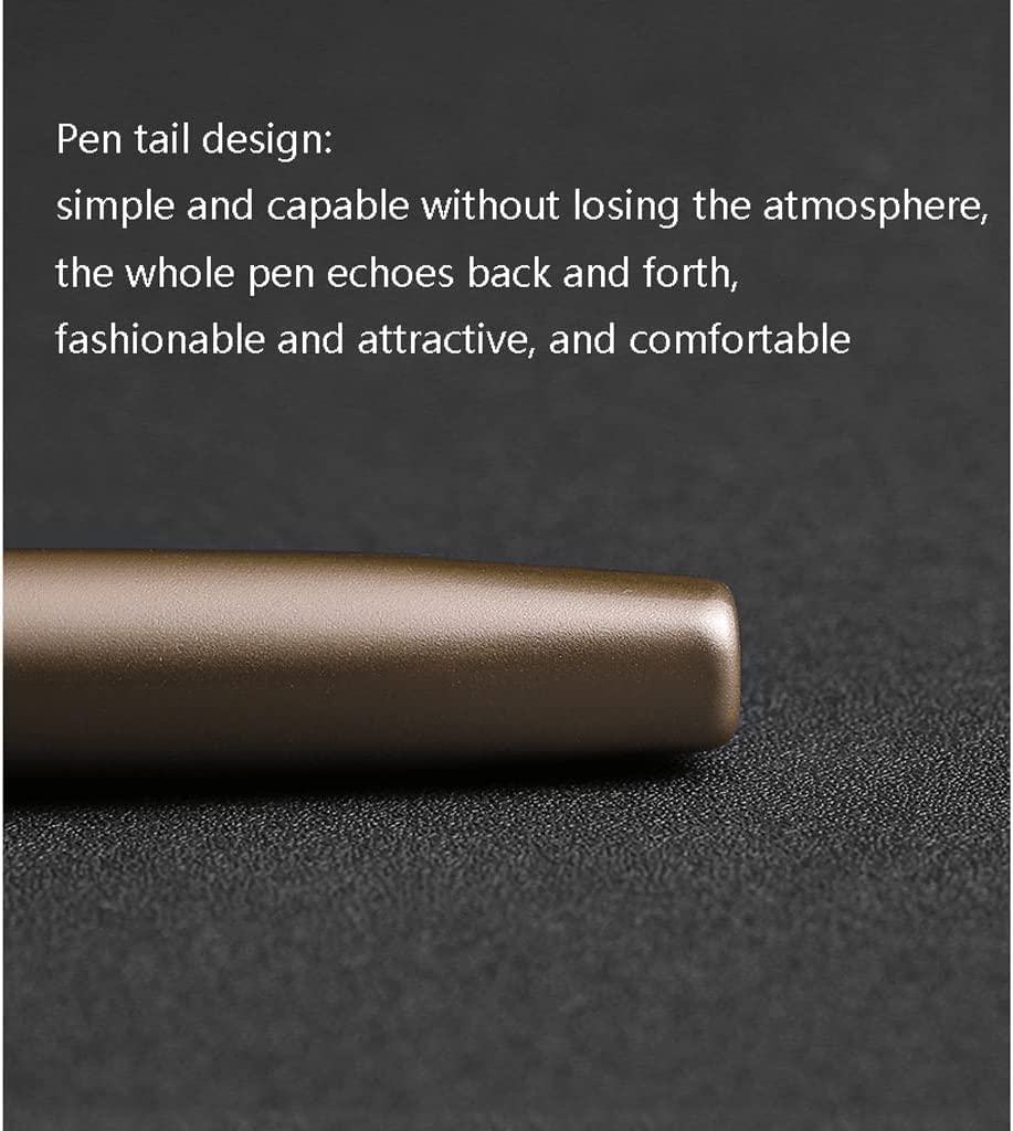 Pluma estilográfica Pluma estilográfica de lujo Impresionante pluma estilográfica de metal de lujo Pluma estilográfica de escritura suave en productos de oficina Diseño clásico Regalo de negocio