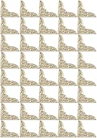 Vista 9 de 40pcs Práctico Metal Bronce Libro Esquina Protectores Artesanía Cuaderno Marco de Fotos Álbumes Scrapbooking (Plata)
