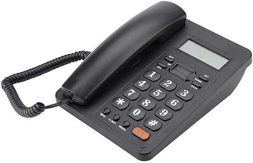 Miniatura 8 de LINE - Teléfono de escritorio con pantalla de identificación de llamadas, para el hogar y la oficina, color negro