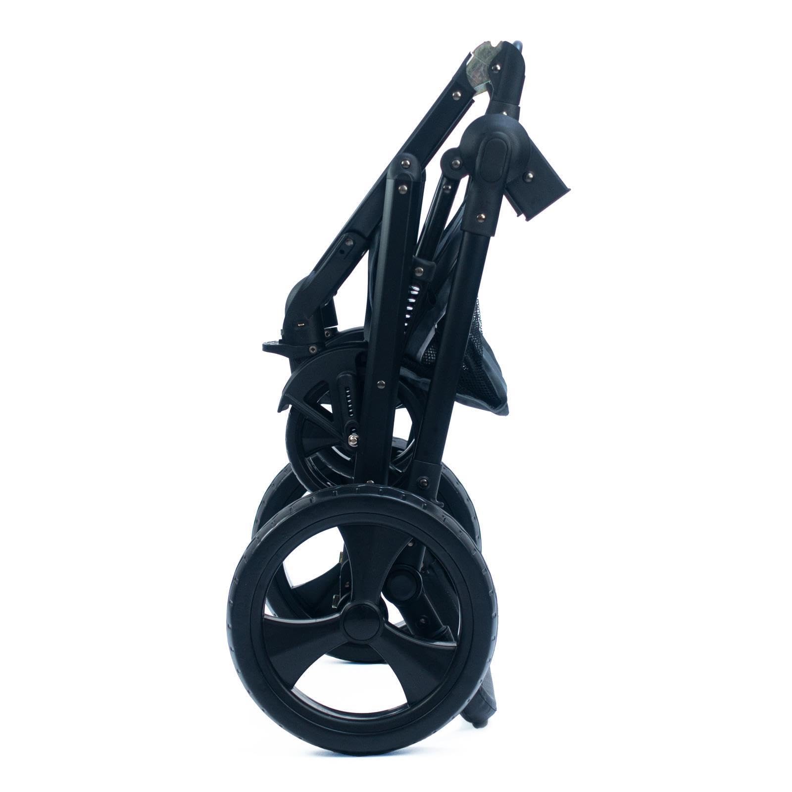 Pixini Poussette 3 en 1 KALANI, Trio, Enfant, Siège Auto, Accessoires (Noir)