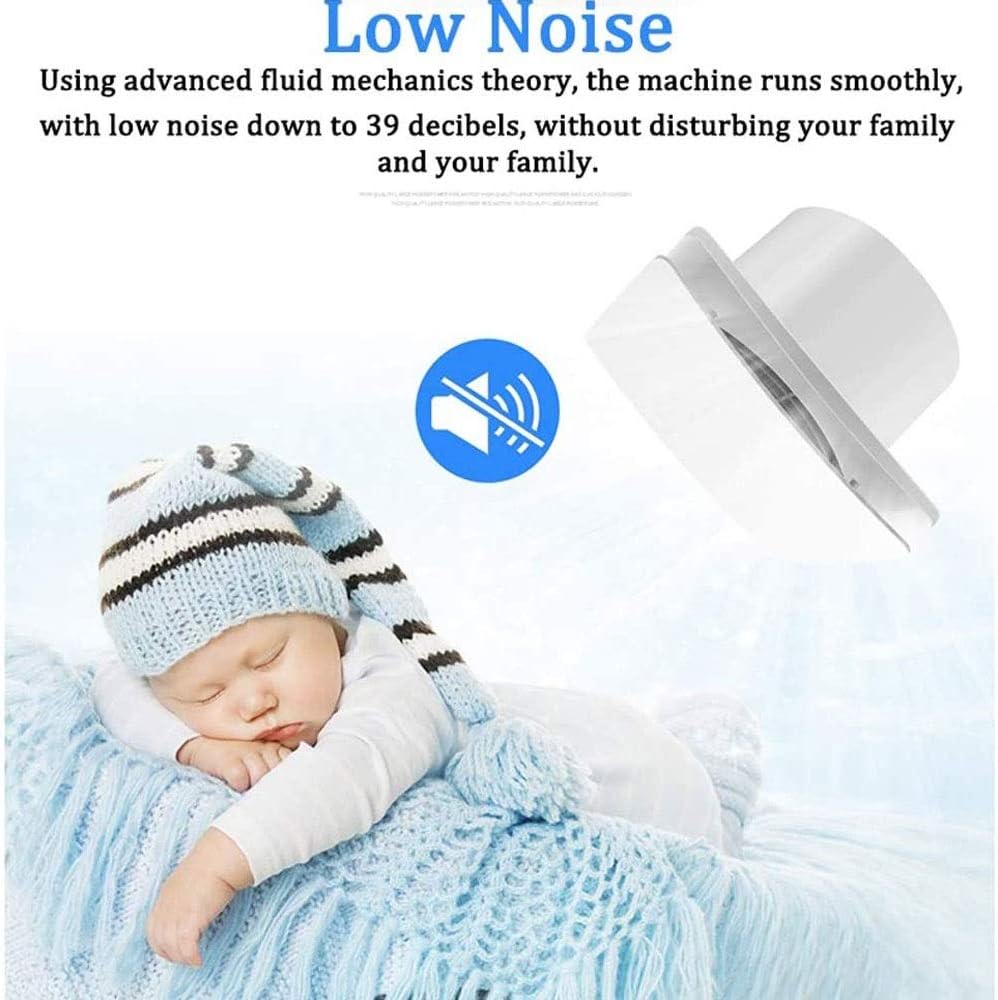 Exhaust Fan Home Bathroom Toilet Kitchen Low Noise Ventilator Wall Mounted Extractor Pipe Exhaust Fan