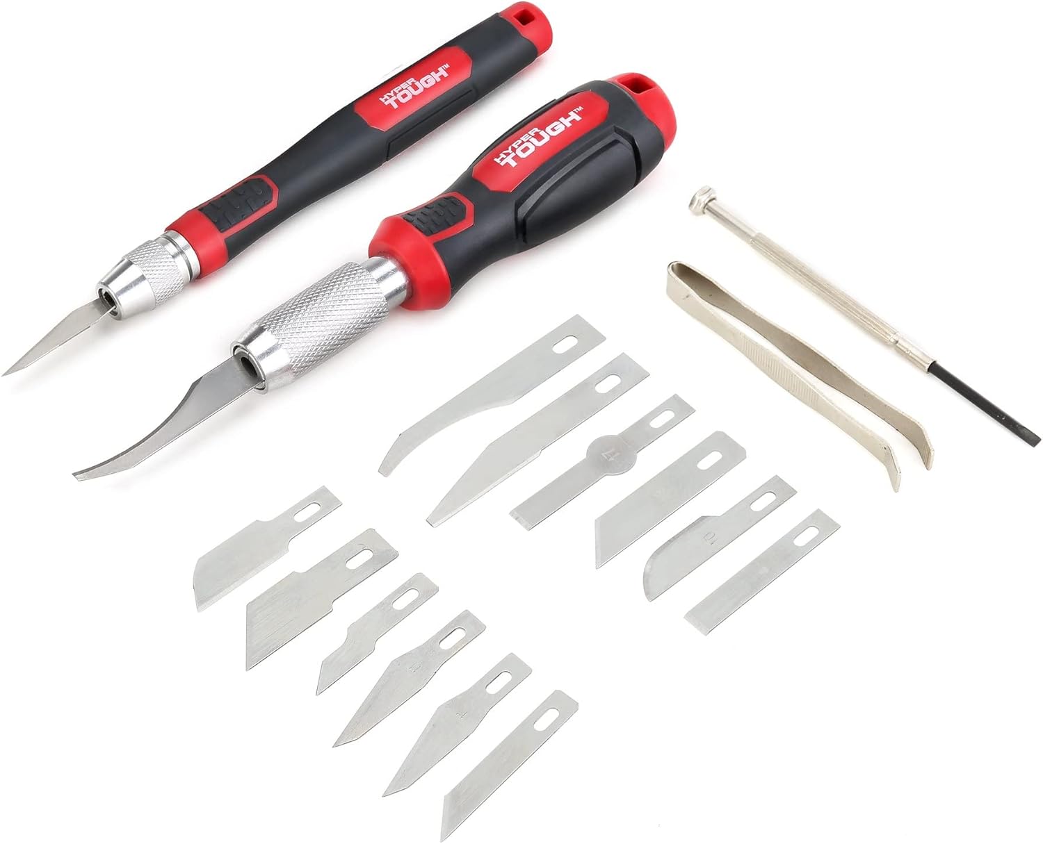 HyperTough 16-Piece Precision Knife Set Art Craft Blades Precision Screwdriver