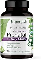 Vista 1 de Emerald Labs Multivitamínico prenatal 1 diario para mujeres embarazadas con ácido fólico de coenzima y hierro suave para ayudar al desarrollo
