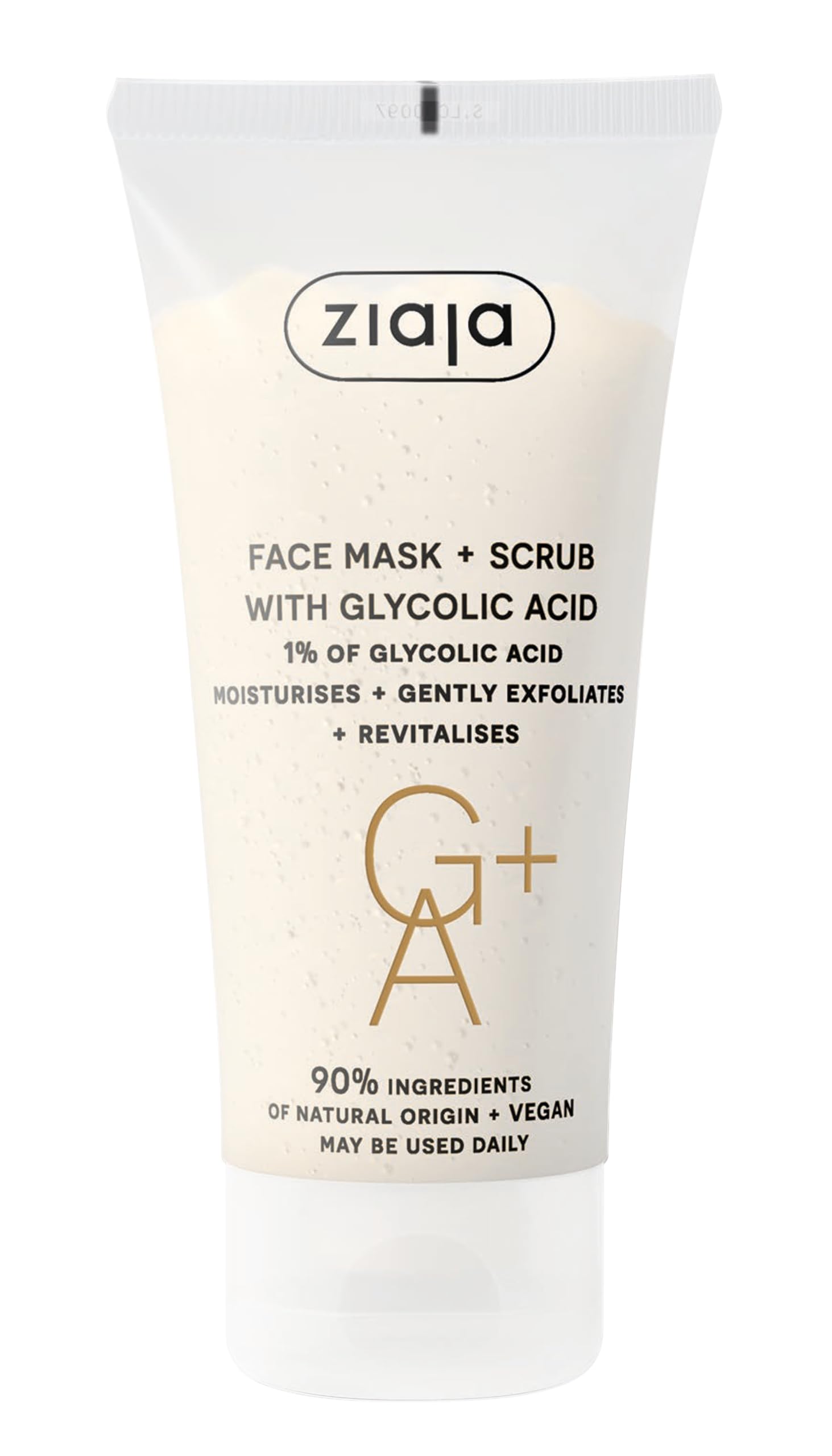 Ziaja Mascarilla y exfoliante facial con ácido glicólico