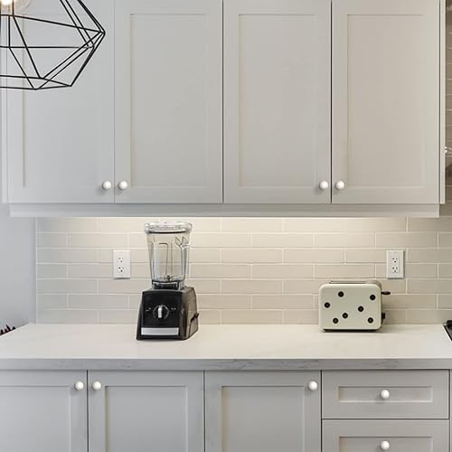 Miniatura 5 de Asidrama Paquete de 10 pomos de gabinete de cocina de níquel satinado cepillado para cajones de tocador, herrajes de zinc