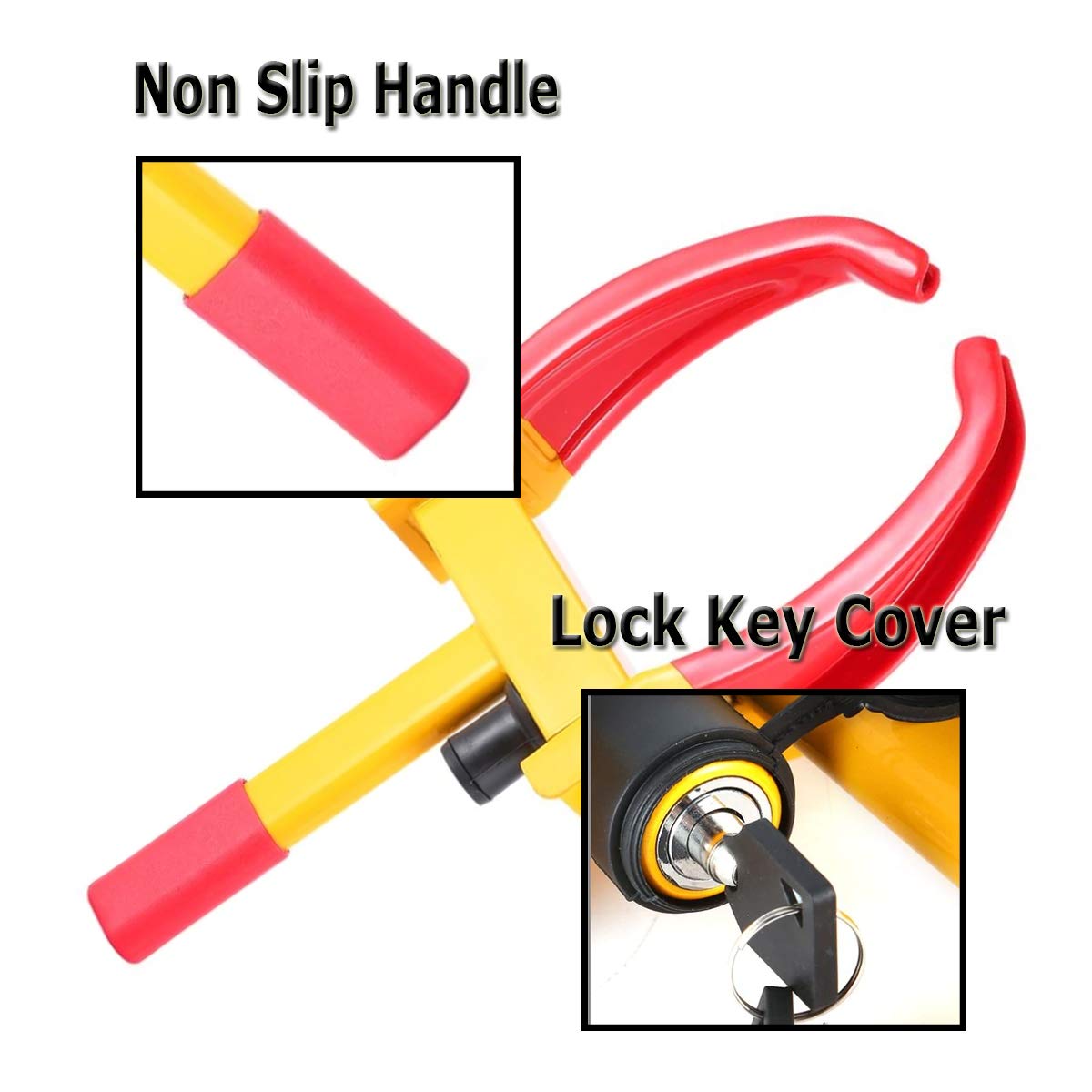 VaygWay Tire Clamp Wheel Lock 2 Pack Metal Boot Stabilizer Anti Theft