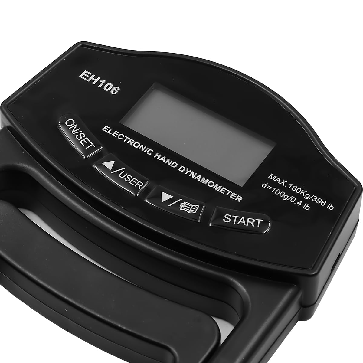Dinamómetro de Mano Digital Probador de Fuerza de Agarre 396 Libras USB Recargable Pantalla LCD