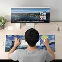 ZORBES® Extra Large Mouse Pad 30x80cm, Cartoon Fashion Printed Desk Mat, Extended Keyboard Pad with Smooth Surface & Anti-Slip Rubber Base, Cute Desktop Mat for Office, Gaming, and Home Decor gallery image