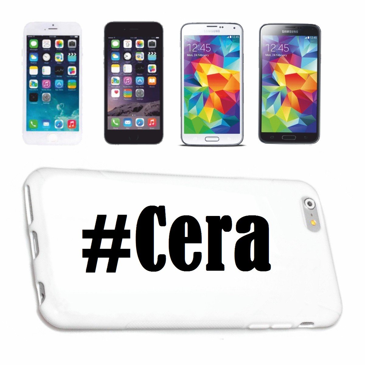 Helene Mobile phone case compatible for Samsung S5 Mini Galaxy Hashtag #Cera - White - Slim and beautiful, that's our Hardcase. The Case is fixed with a clic