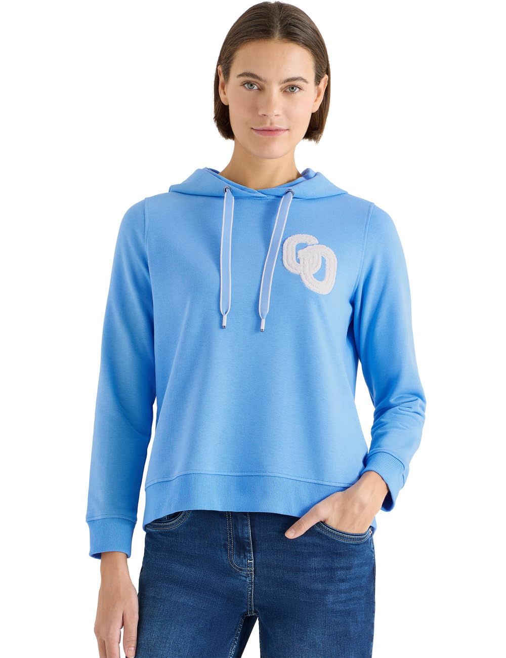 Cecil Damen Hoodie mit Stickerei