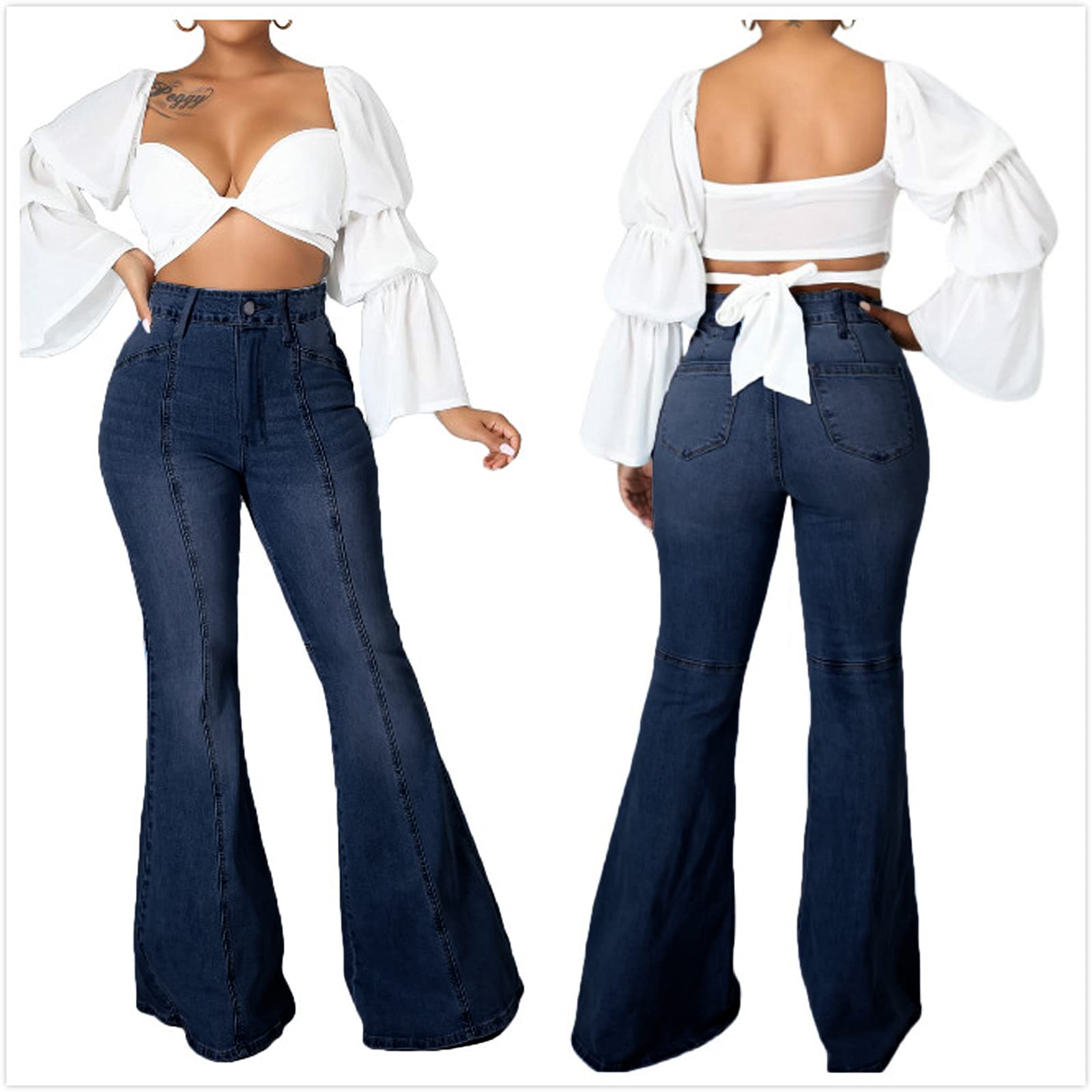 SeNight Tuta da donna, a maniche lunghe, a costine, con cerniera, a maniche lunghe, con pantaloni lunghi