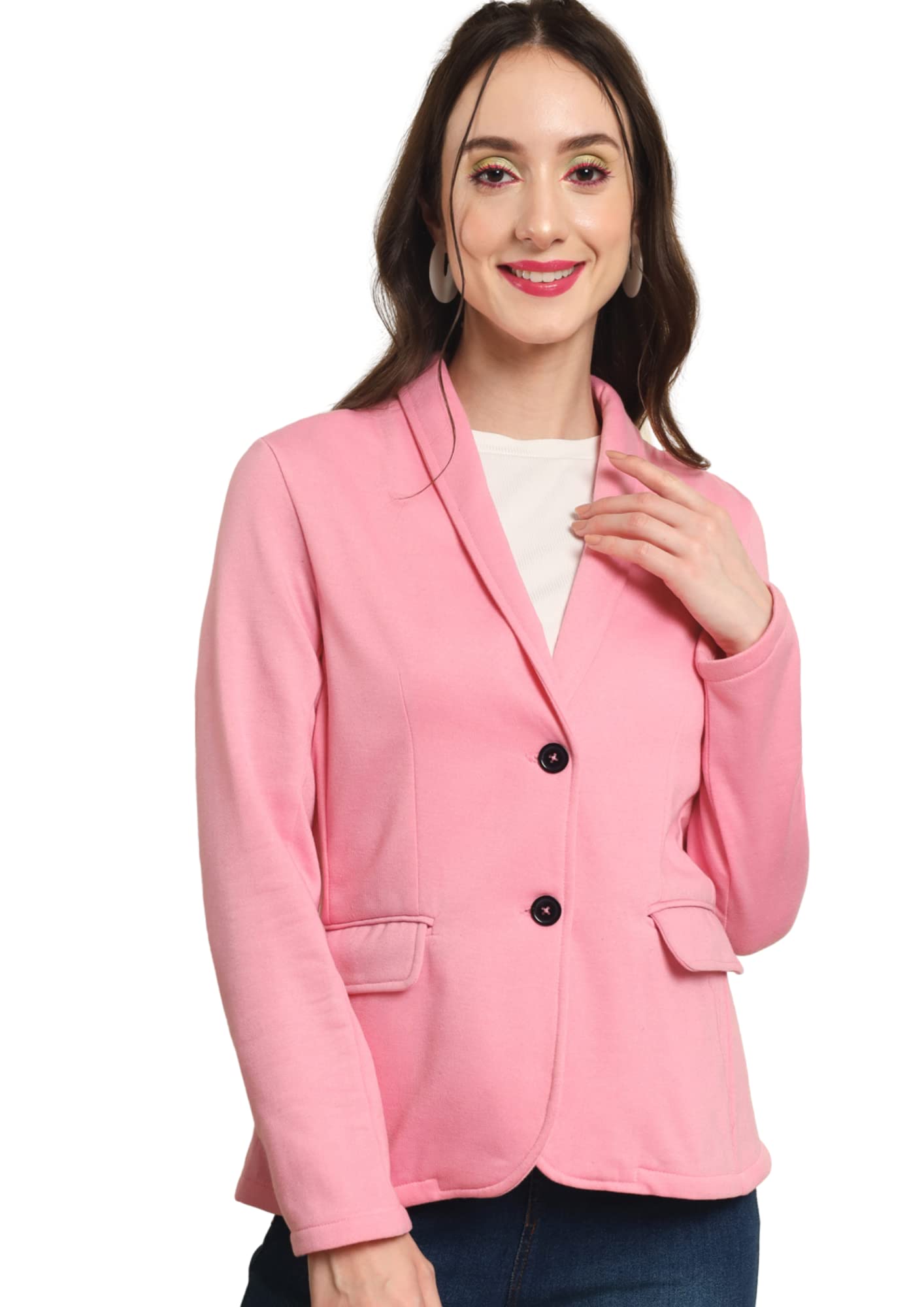 tandul Women’s Blazer- Maroon Blazer with Unique Design Full Sleeve Blazer with Winter Over Coat Blazer, Boost Your Style with Casual Jacket for Women & Girls-picture-26
