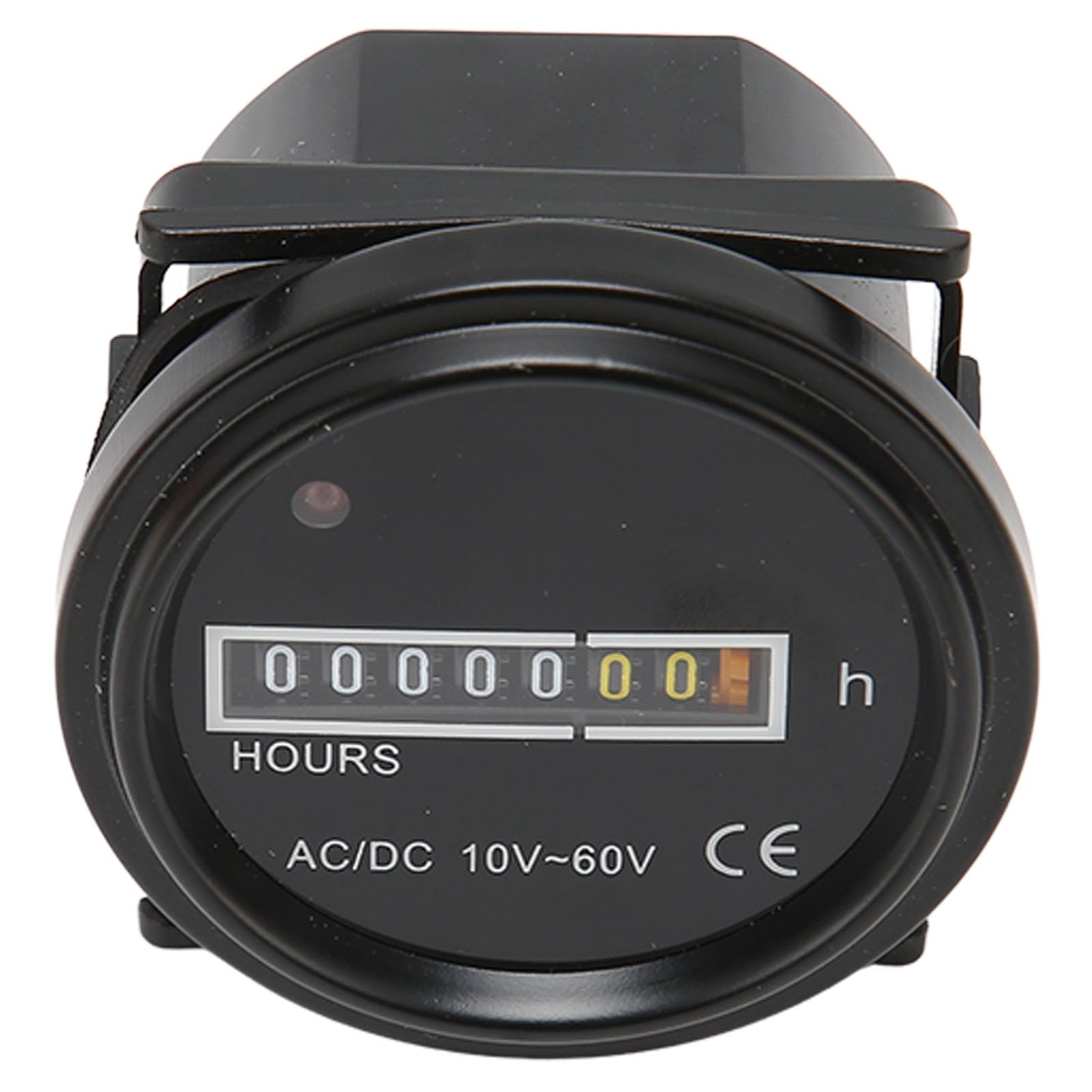 Mesureur d'heure de bateau,10-60V 2.4in Diamètre maximum 99999.99H Mesureur d'heure mécanique de haute précision Mesureurs d'heure de moteur numérique inductif pour générateur de moto de véhicule
