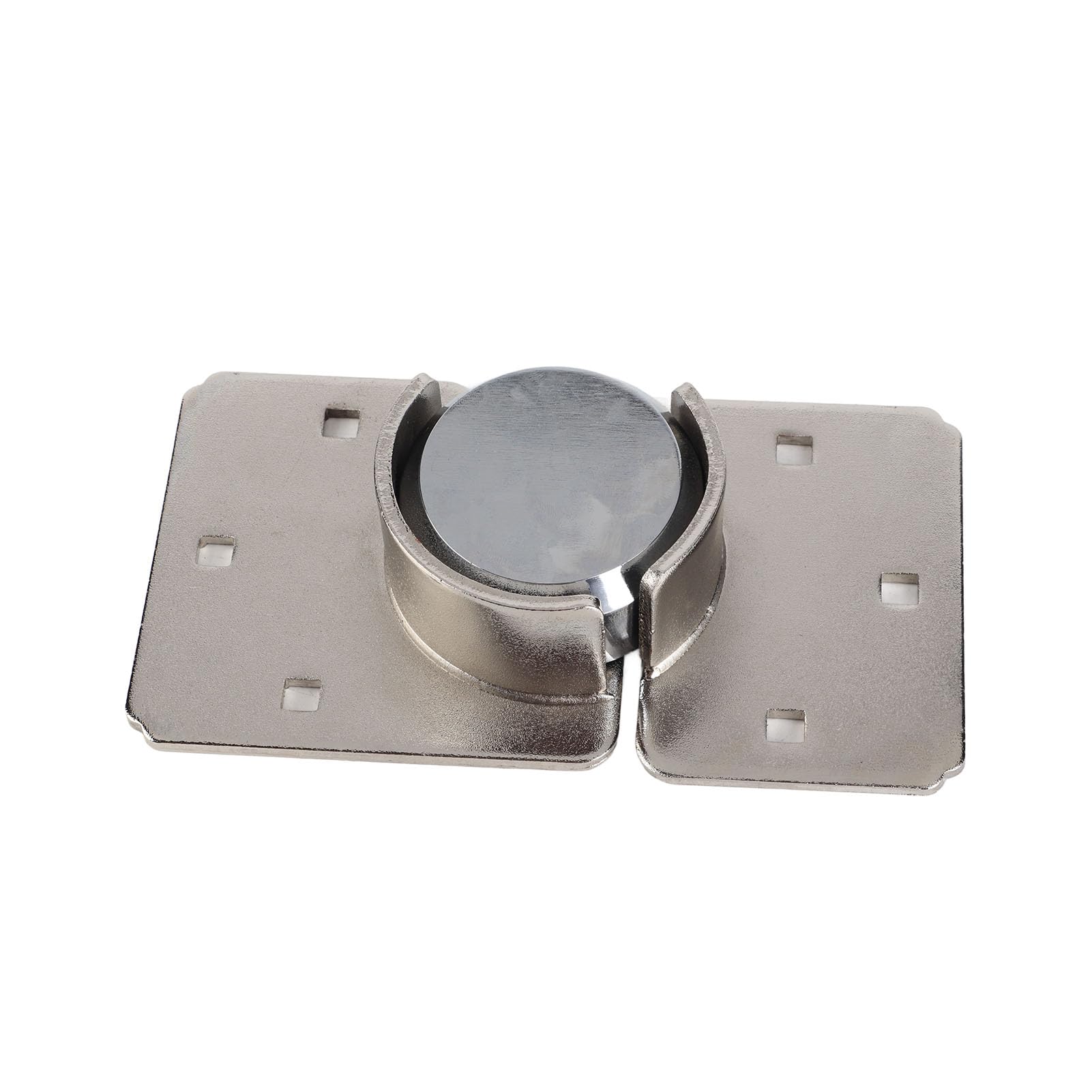 PUSOKEI Set di Cerniere per Lucchetto di Sicurezza con Grillo in Acciaio da 73 Mm |Serratura per Porta del Garage per Carichi Pesanti con 2 Chiavi