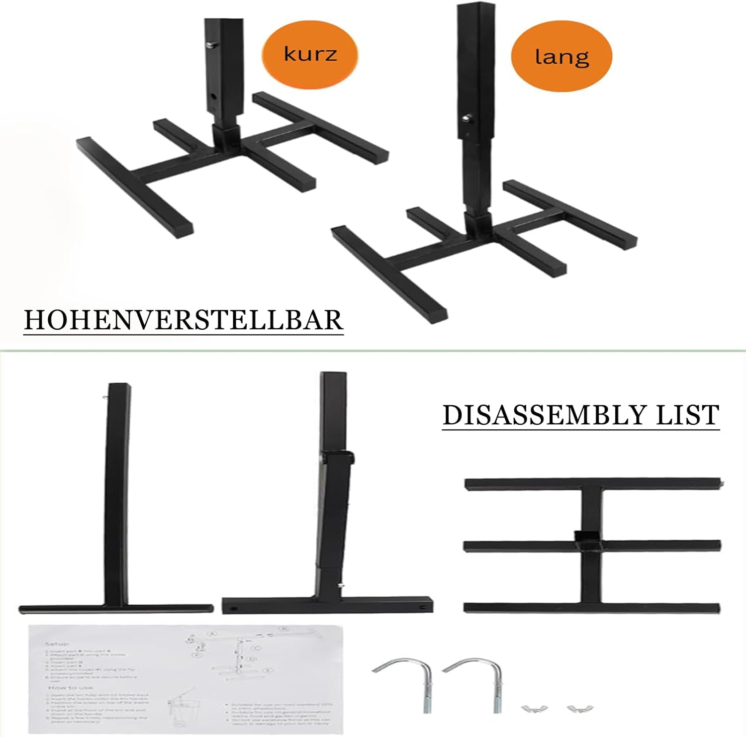 Trash Compactor, Touchless Manual Trash Can Compactor, Portable Outdoor Trash Squasher, Manual Trash Compactor With Adjustable Handle For Kitchen And Garden