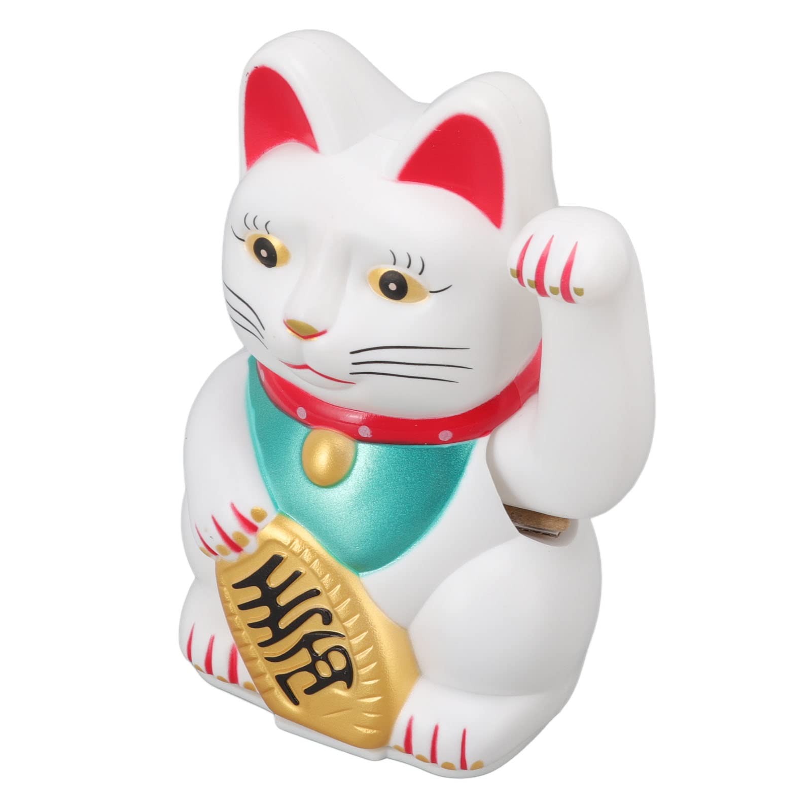 Chinese Cat Waving Arm, Lucky Cat Waving Arm, Chinese Cat Waving Arm Maneki Neko Lucky Fengshui Cat Lucky Beckoning Waving Wealth Cat Maneki Neko Cat Statue Cat Statues Home Decor