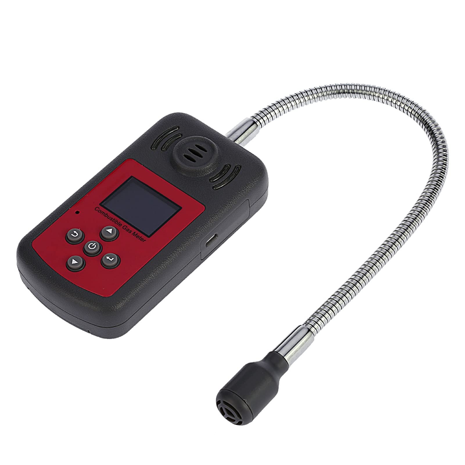 Detector de gas combustible digital LCD, ubicación de fuga de gas para automóviles, analizador de gas con alarma de luz de sonido