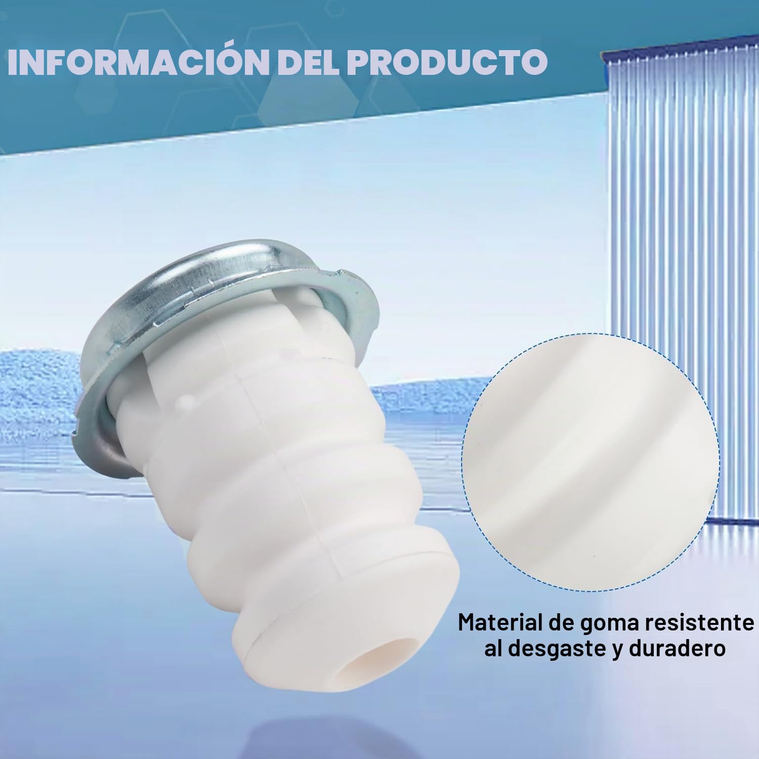 2 Piezas Tope de Tope de Amortiguador, Amortiguador Suspensión Limitador, Amortiguador de Tope para Suspensión, Citroen Jumper 250 Ducato 250 Boxer 250 1351266080 5166.88 516688