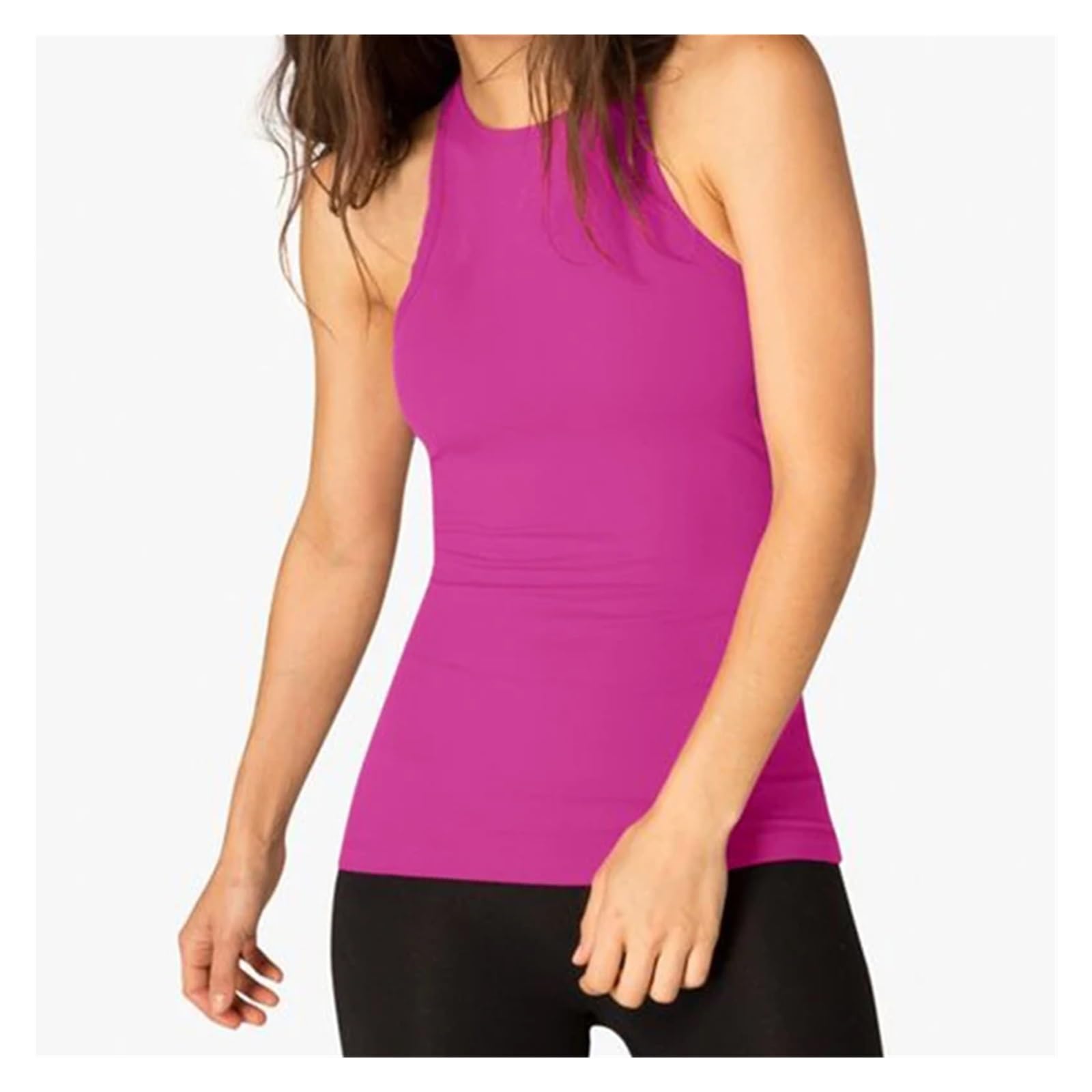Tank Women's Blouse Top Chaleco de Yoga for Mujer, Camiseta Gimnasio, Camisetas Deportivas Secado rápido, Top con Espalda Cruzada, Fitness for, Deportivo sin Mangas