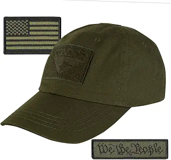We The People & USA Tactical Patch with Condor Operator Cap Bundle