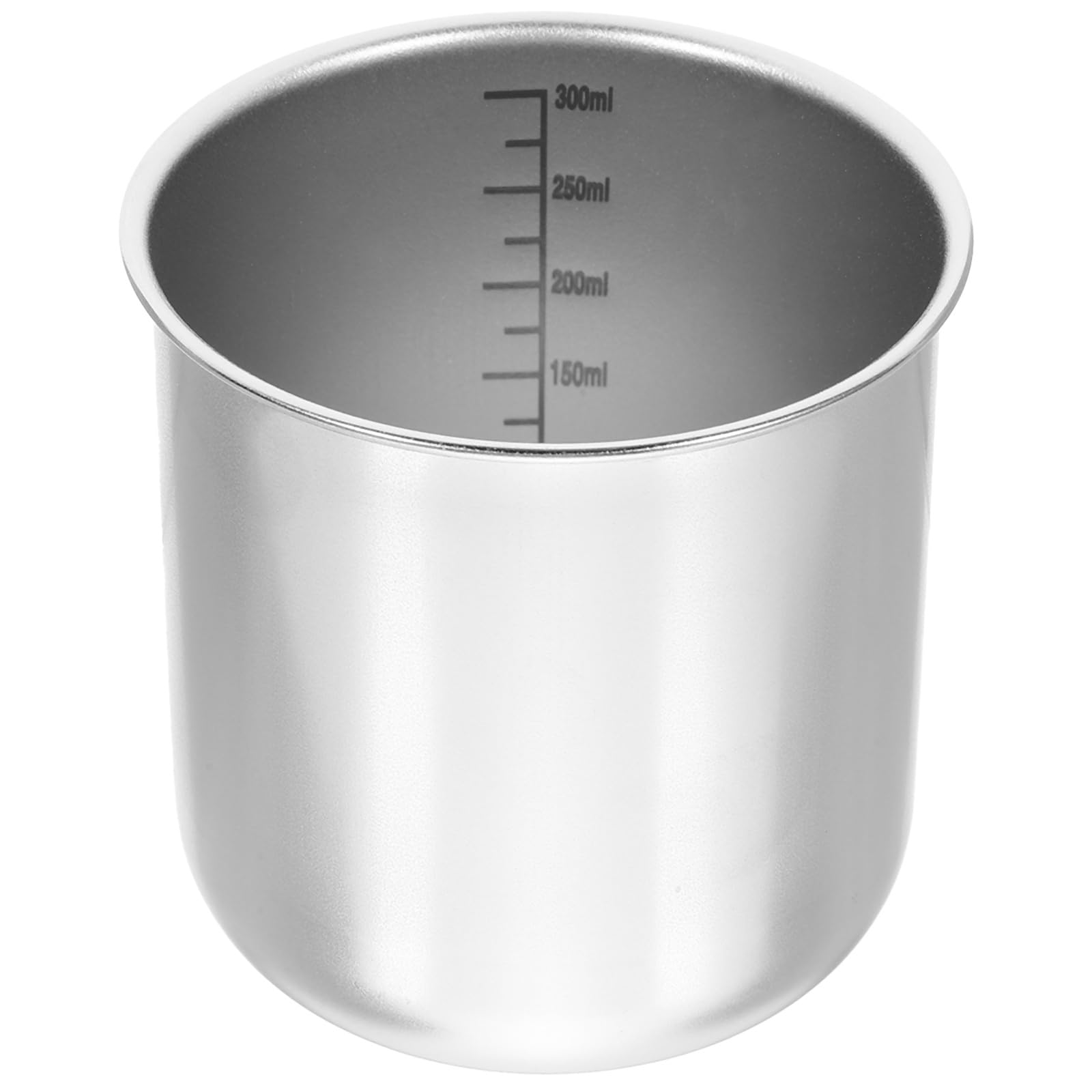 Vaso medidor de cocina en acero inoxidable con escala para medir cantidad de arroz
