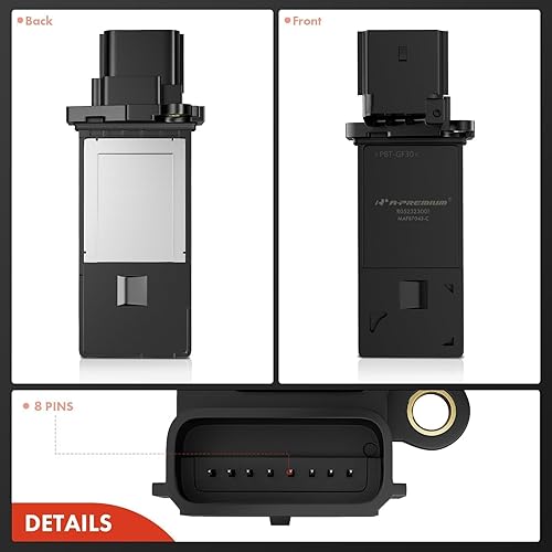 Miniatura 7 de A-Premium Sensor de flujo de aire masivo8 pinesCompatible con vehículos Buick, Cadillac, Chevy y GMC - 2012-2022 - Silverado 1500, Equinox, Sierra