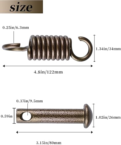 Miniatura 3 de Kit de hamaca para colgar – Silla de hamaca con forma de huevo, pasador de resorte, 500 libras para colgar cestas, sillas hamaca y columpios de