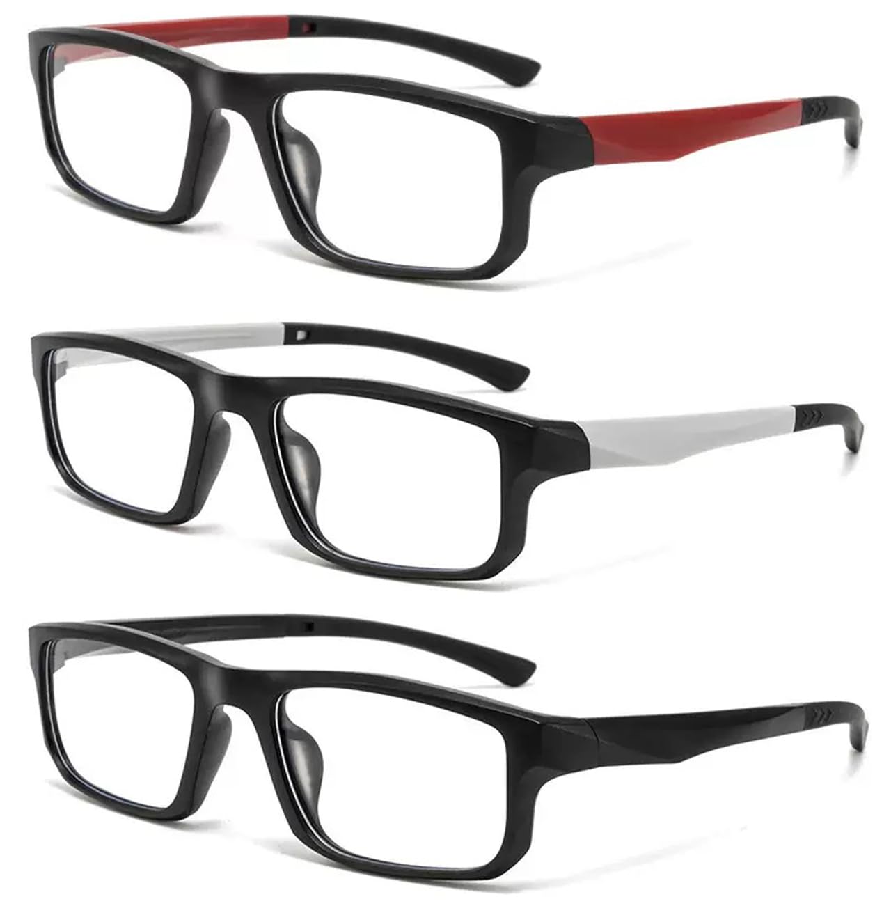 Eyglajdd 3er-Pack Herren Damen Lesebrillen Blaulichtfilter B