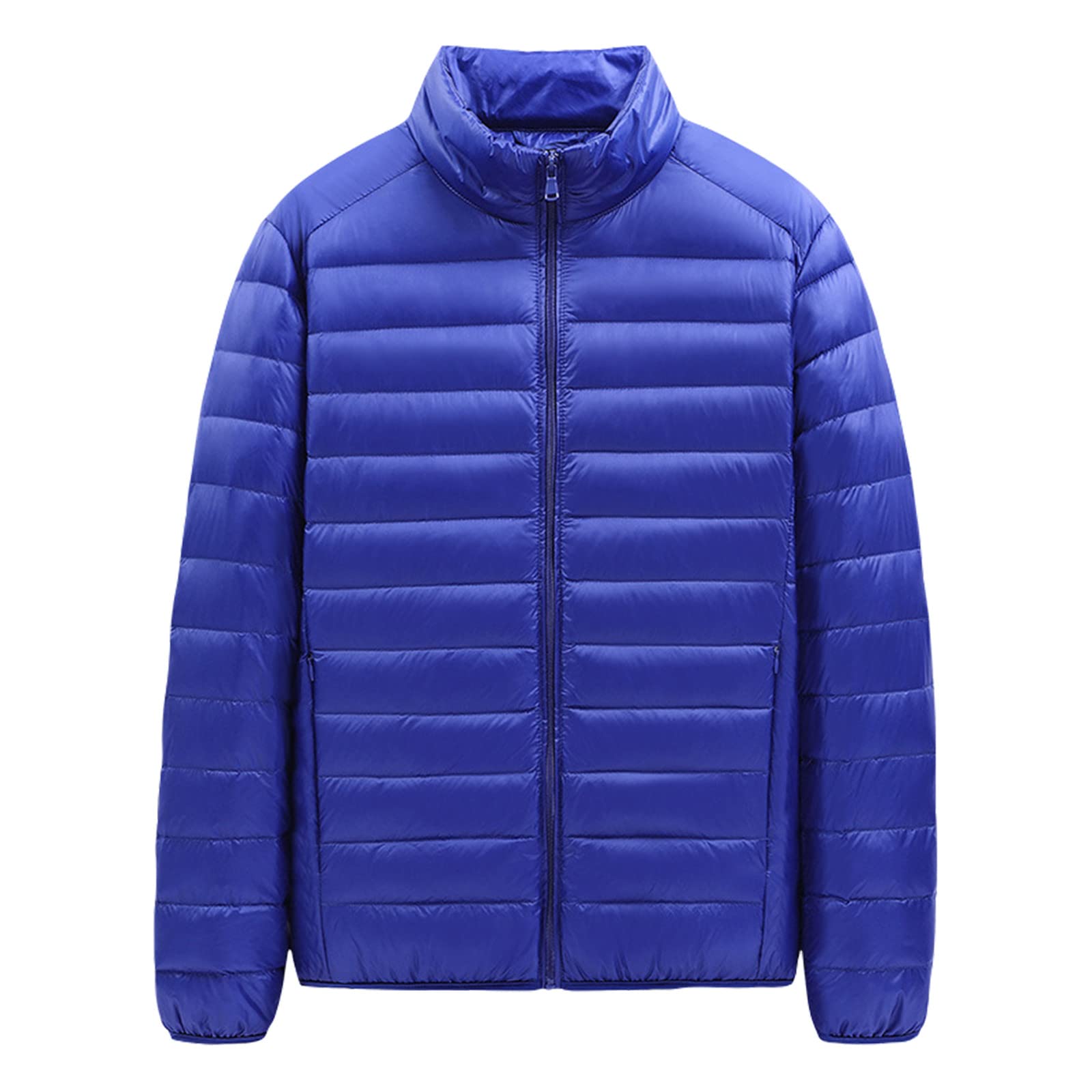Ymosrh Mens Down Jackets Coats Lightweight Packable Puffer Jacket Insulated Thermal Puffy Winter Jackets Coat XL-5XL