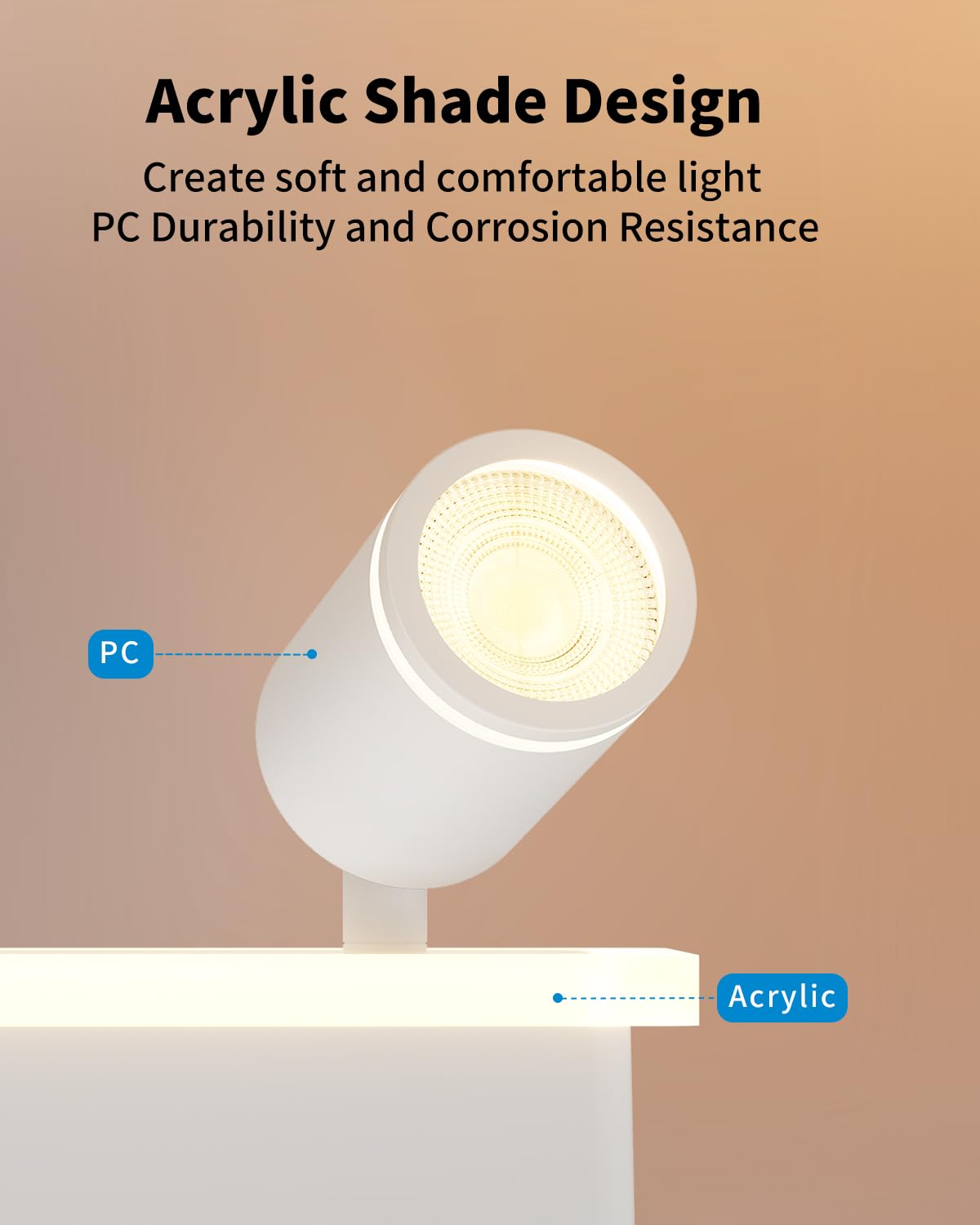 LVWIT Deckenstrahler 4 Flammig GU10 LED Weiß Modern Deckenlampe für Wohnzimmer Ohne Leuchtmittel