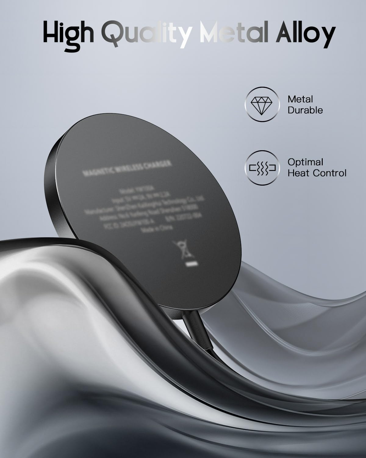 Chargeur Magnétique, Chargeur Sans Fil Pour IPhone 17 16 Série, Chargeur Induction Rapide Pour IPhone 15/15 Pro/15 Pro Max/15 Plus/14 13 12 Série, Station De Charge Our Air-Pods Pro 3