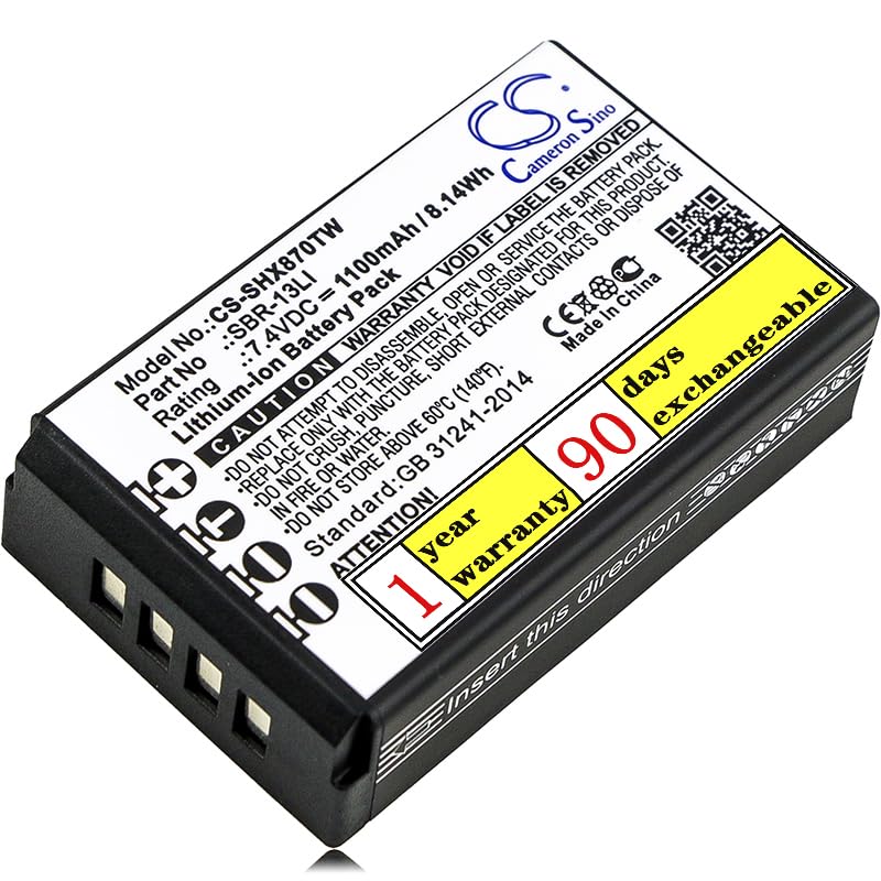 Sabuly 7.4V SBR-13LI High-Performance Replacement Battery for Standard Horizon HX870 HX870E with SBR-13LI/1100mAh