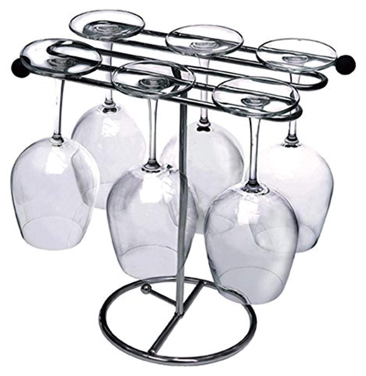 Happy Hour Stemware Drying Rack, Silver