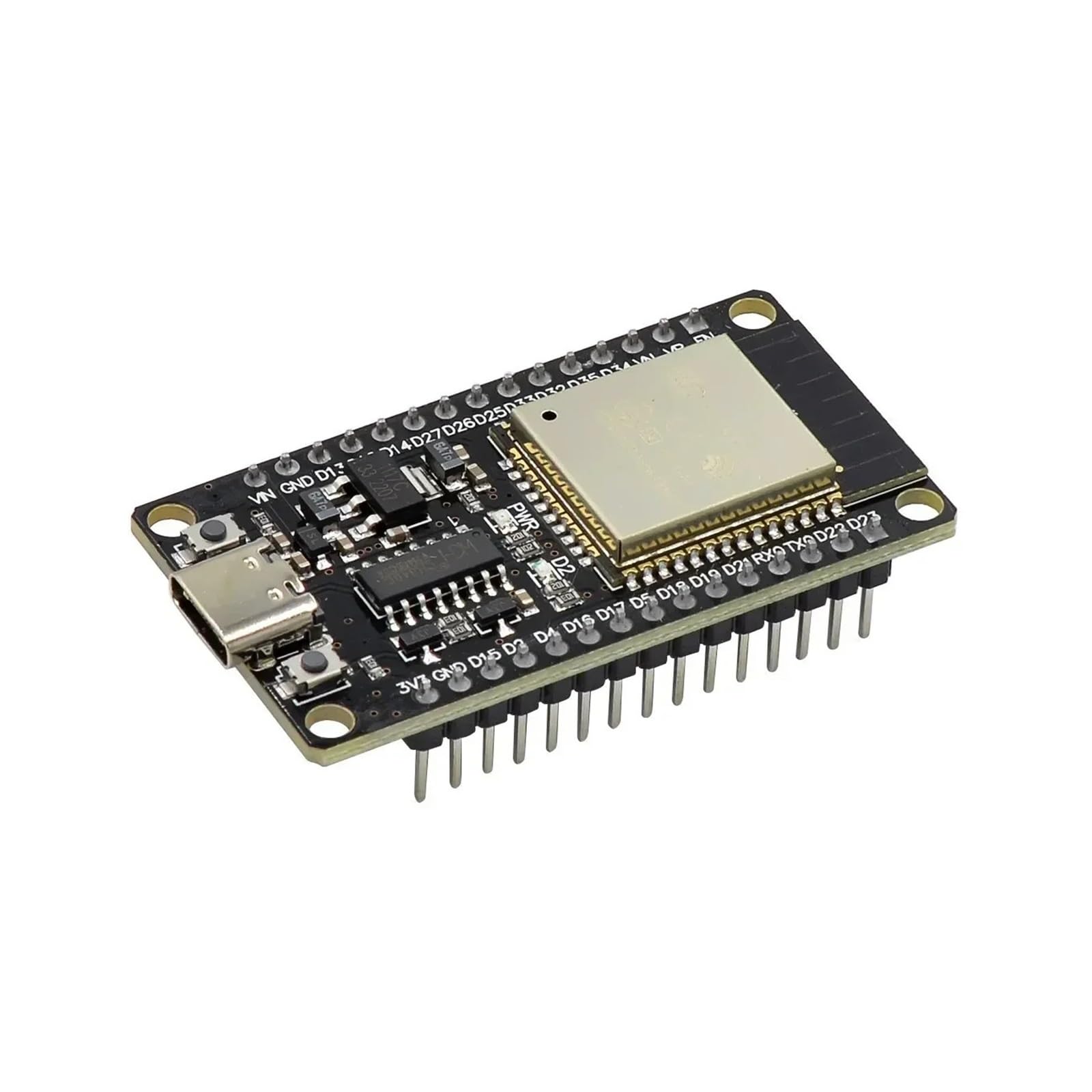 ESP32 Płytka rozwojowa TYPE-C USB CH340C WiFi+do bardzo niskiego zużycia energii Dwurdzeniowy ESP32-DevKitC-32 ESP-WROOM (1 ZESTAW)