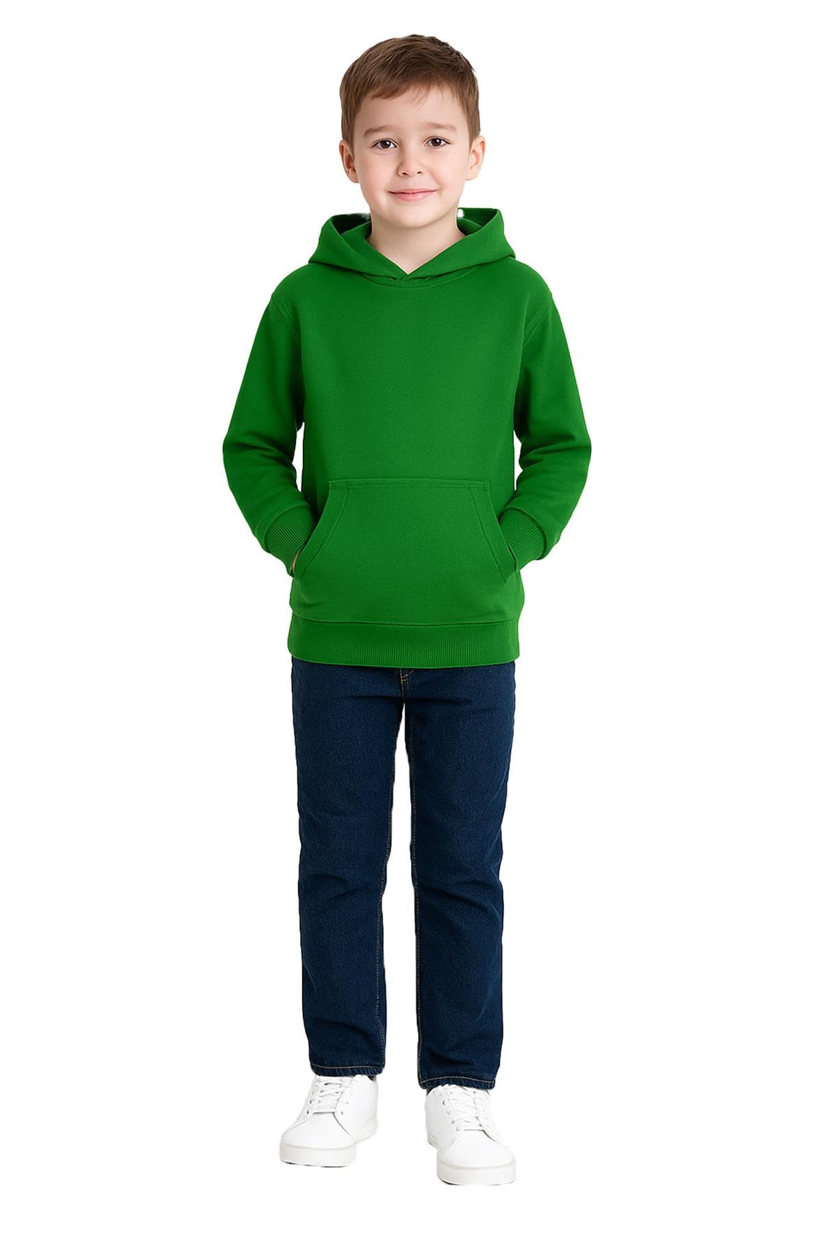 A2z 4 Kids Unisex Kids Green Tie Dye Hoodie Fleece - Plain Sweat Hoodie 3-4.