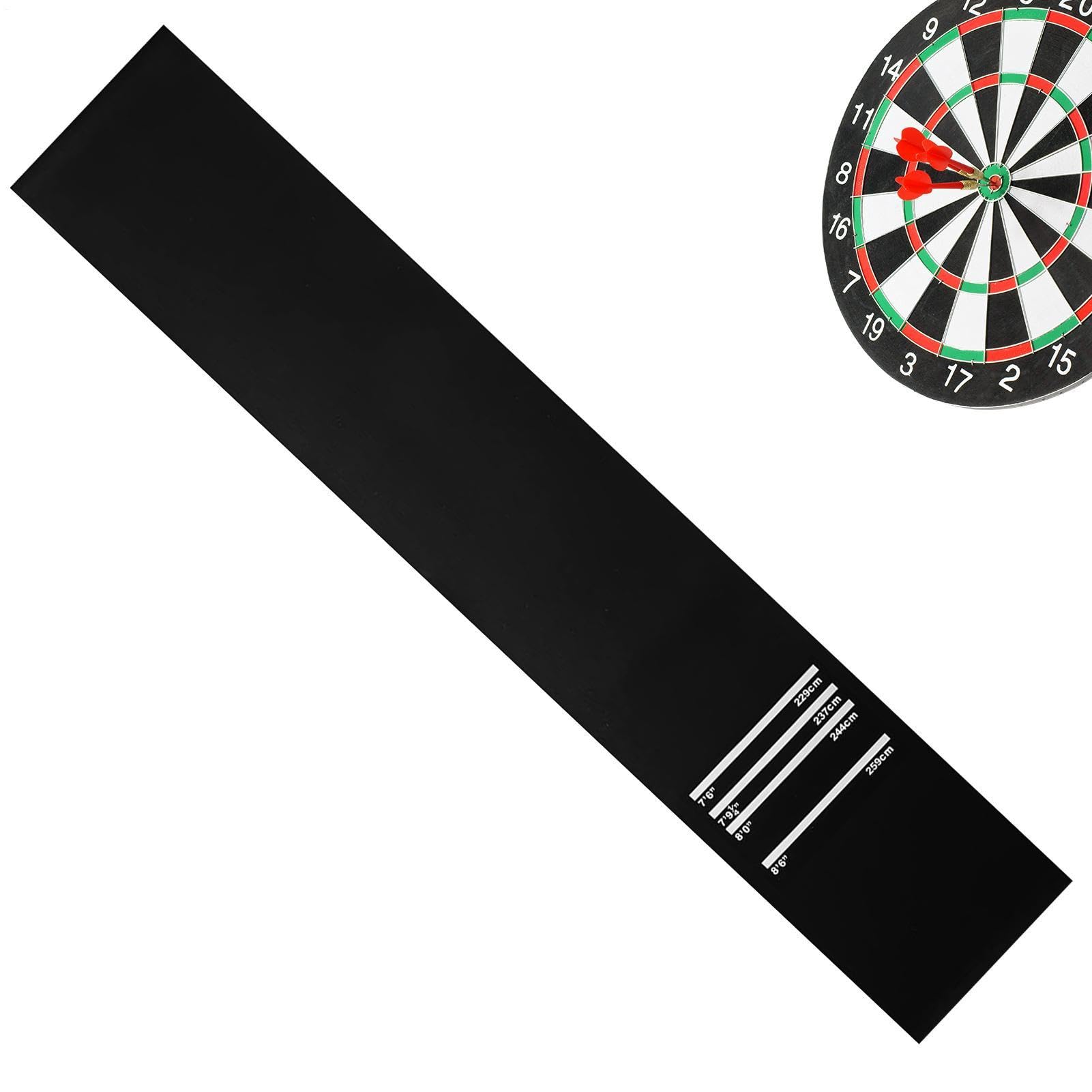 Dart Board Mat,Non-slip Shock Absorbing Rug - with 4 Throw Distances 300x34cm Dart Carpet Mat | for Men Women Adult Outdoor Indoor Playroom Bar Party