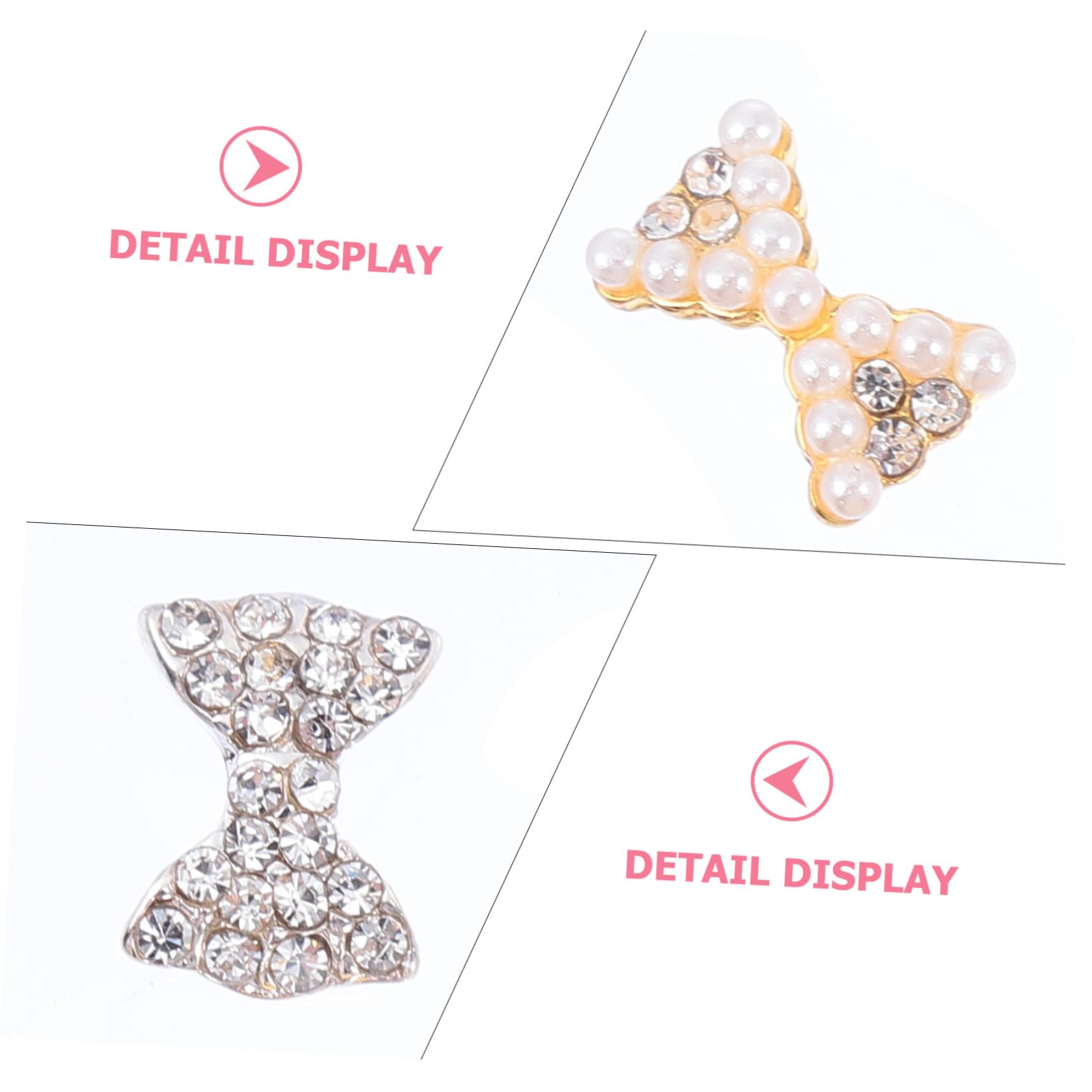 150 Piezas Joyas De De Uñas Amuletos Para Perforar Uñas Piercings Joyería Pedrería Del Arte Del Clavo De Uñas Cuentas De Uñas Para Uñas Encantos Metal