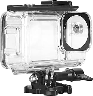 Action Camera Waterproof Housing Case, 40m/131ft Waterproof Protective Diving Shell with Bracket, Underwater Protective Diving Shell Cage Mount Accessories, for DJI Osmo Action 3